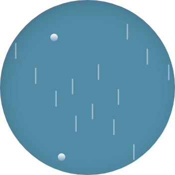 Illustration eines Himmels mit Regentropfen