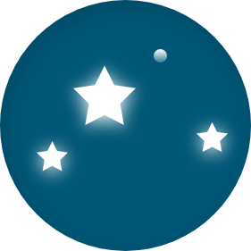 Illustration eines Sternenhimmels