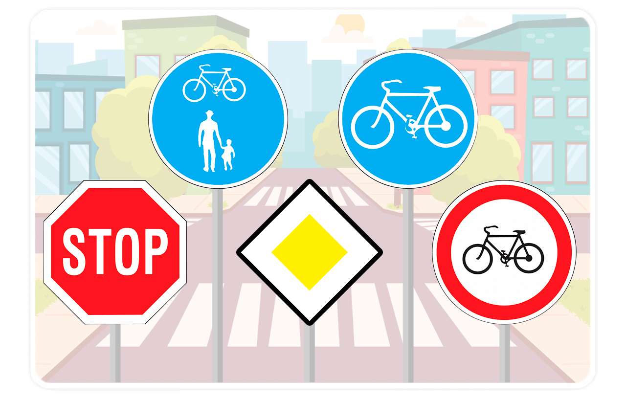 Wichtige Verkehrszeichen
